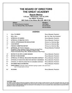 GREAT BoD Agenda 06222016[1]